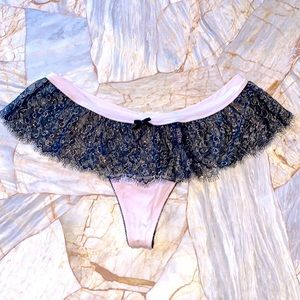 VS Dream Angels Cheekini Pett Bikini Small Vintage Y2K Rare Shine Shimmer Band